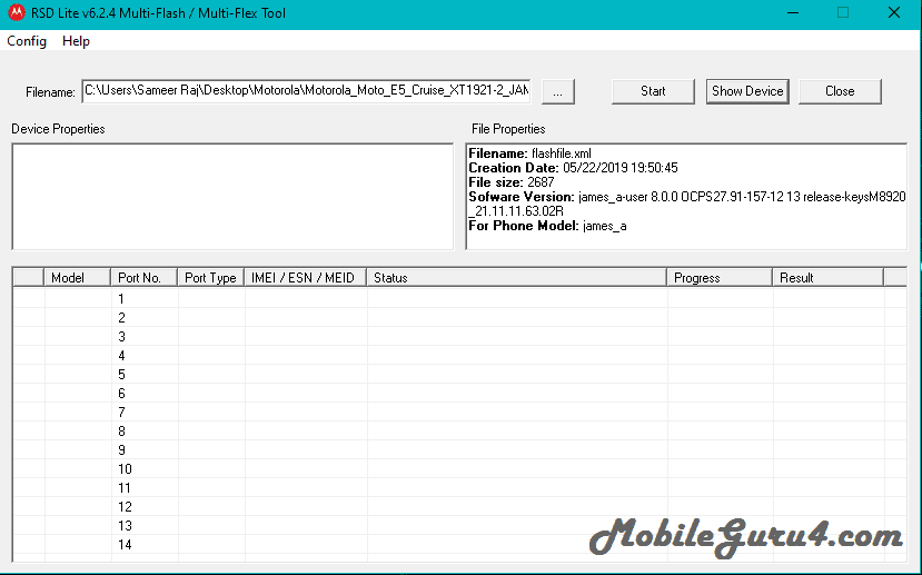 RSD Lite Tool