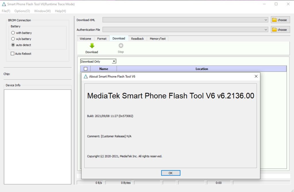 SP Flash Tool v6