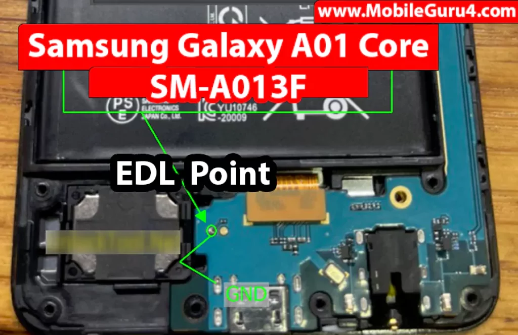 Samsung Galaxy A01 Core SM-A013F EDL Point