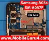 Samsung A03s SM-A037F EDL Point (Test Point) FRP Bypass & Lock Remove