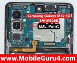 Samsung M52 5G SM-M526B EDL Point (Test Point) FRP Bypass & Lock Remove